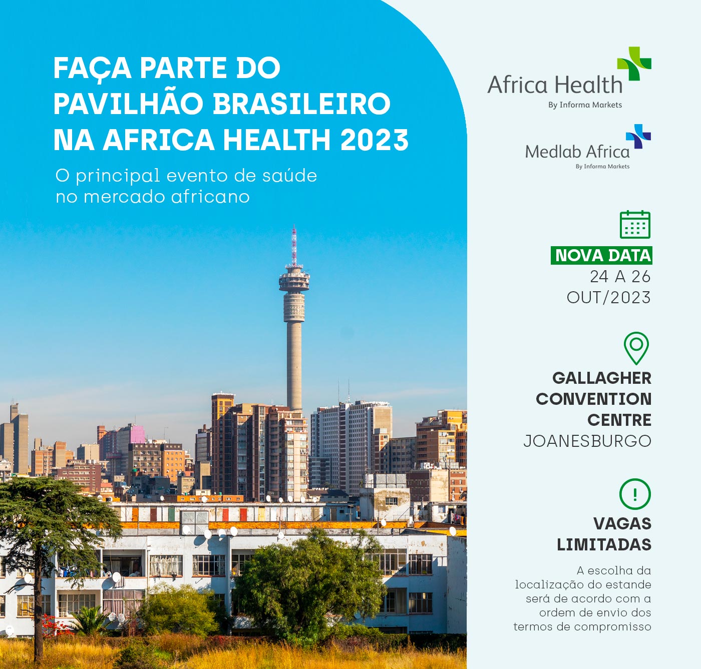 Africa Health 2023 Faça parte do pavilhão brasileiro