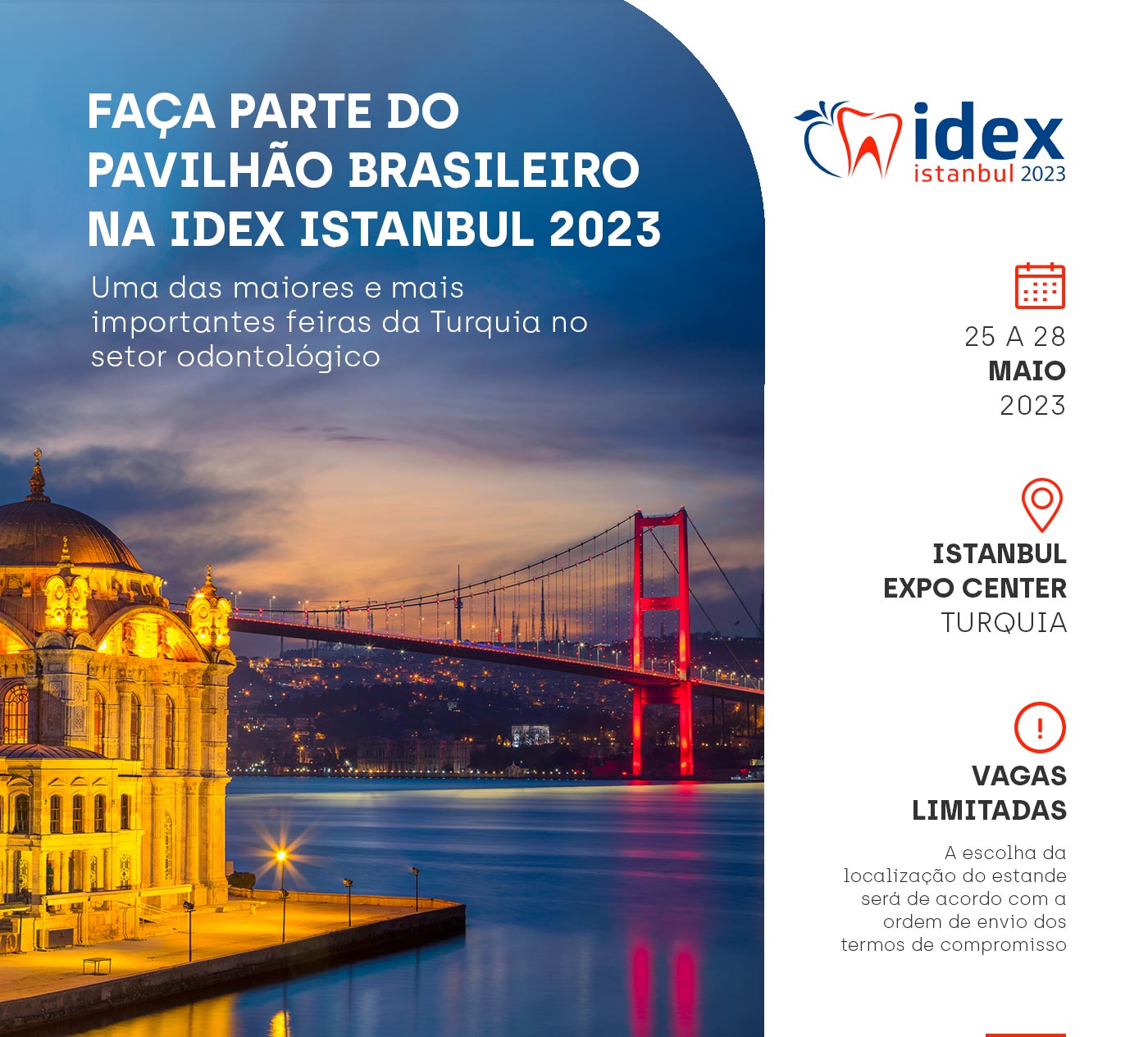 IDEX Istanbul 2023 - Faça parte do pavilhão brasileiro